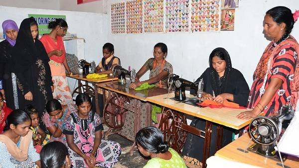 Vocational tailoring and sewing training for poor women